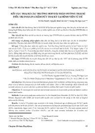 Kết cục thai kì các trường hợp đái tháo đường thai kì điều trị insulin chấm dứt thai kỳ tại Bệnh viện Từ Dũ
