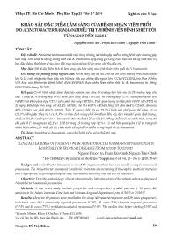 Khảo sát đặc điểm lâm sàng của bệnh nhân viêm phổi do acinetobacter baumannii điều trị tại bệnh viện bệnh nhiệt đới từ 01/2015 đến 12/2017