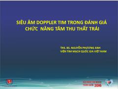 Siêu âm doppler tim trong đánh giá chức năng tâm thu thất trái - Nguyễn Phương Anh