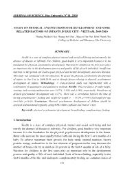 Study On Physical And Psychomotor Development And Some Related Factors Of Infants In Hue City-Vietnam, 2009-2010 – Hoang Thi Bach Yen