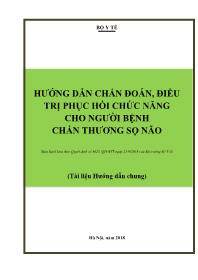 Tài liệu Hướng dẫn chẩn đoán, điều trị phục hồi chức năng cho người bệnh chấn thương sọ não