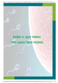 Tài liệu Quy trình trữ lạnh tinh trùng