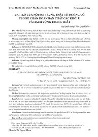 Vai trò của nội soi trung thất từ đường cổ trong chẩn đoán bản chất các khối u và hạch vùng trung thất