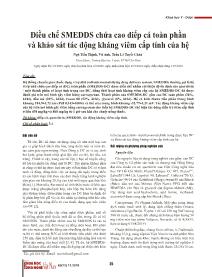 Đề tài Điều chế SMEDDS chứa cao diếp cá toàn phần và khảo sát tác động kháng viêm cấp tính của hệ - Ngô Tiến Thịnh