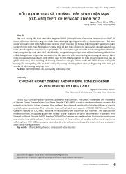 Đề tài Rối loạn xương và khoáng trên bệnh thận mạn (CKD-MBD) theo khuyến cáo KDIGO 2017 – Nguyễn Thanh Minh
