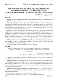 Mối tương quan tỉ lệ bạch cầu đa nhân trung tính và lymphô bào với độ nặng bệnh mạch vành ở những bệnh nhân được chụp mạch vành theo chương trình