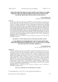 Nhân một trường hợp ung thư đường mật trong gan điều trị bằng phác đồ gemcitabine/cisplatin tại trung tâm ung bướu Bệnh viện Trung Ương Thái Nguyên – Trần Thị Kim Phượng