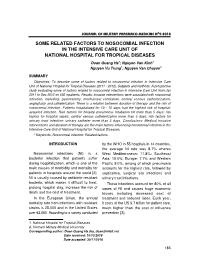 Some related factors to nosocomial infection in the intensive care unit of national hospital for tropical diseases – Doan Quang Ha