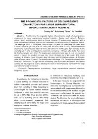 The prognostic factors of decompressive craniectomy for large supratentorial infarction in choray hospital – Truong Da