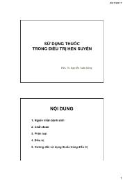 Bài giảng Sử dụng thuốc trong điều trị hen suyễn – Nguyễn Tuấn Dũng