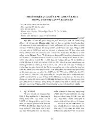 Đề tài So sánh kết quả giữa epi¬lasik và lasik trong điều trị cận và loạn cận – Trần Hải Yến