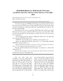 Đề tài Tình hình bệnh tắc tĩnh mạch võng mạc tại Bệnh viện Mắt Trung Ương trong 3 năm (2004 - 2006) – Hoàng Thị Thu Hà