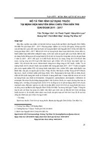 Mô tả tình hình sử dụng thuốc tại Bệnh viện Nguyễn Đình Chiểu tỉnh Bến Tre giai đoạn 2011-2017