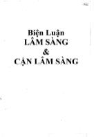 Tài liệu Biện luận lâm sàng và cận lâm sàng - Nguyễn Ngọc Công