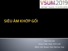 Bài giảng Siêu âm khớp gối